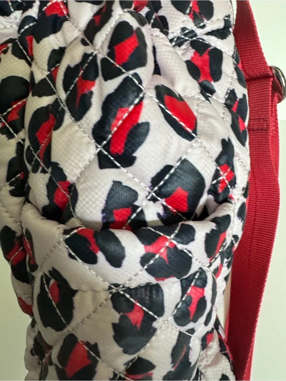 NWOT MZ WALLACE Heart Leopard Metro Small Convertible Backpack, limited print
